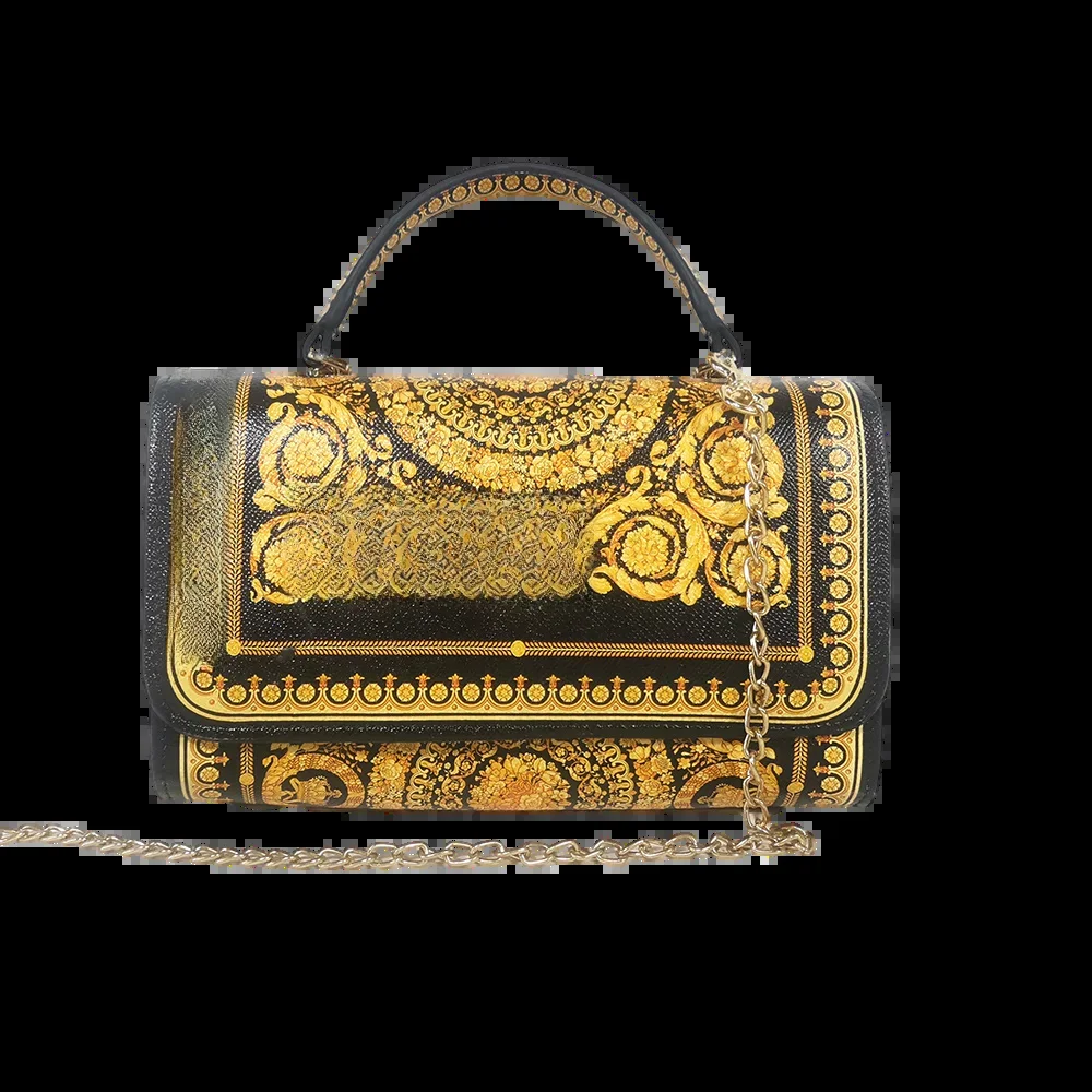 Handbag Party Bag All-match Messenger Bag Square Handbag Messenger Bag Flower Chain Mini Handbag