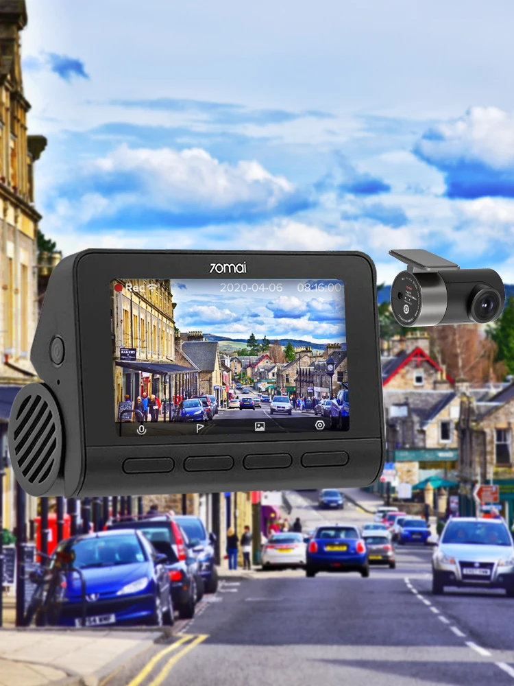 70mai A800SE Dash Cam 4K UHD Cinema-quality Built-in GPS ADAS 70mai 4K A800SE Support 24H Parking Support Rear Cam