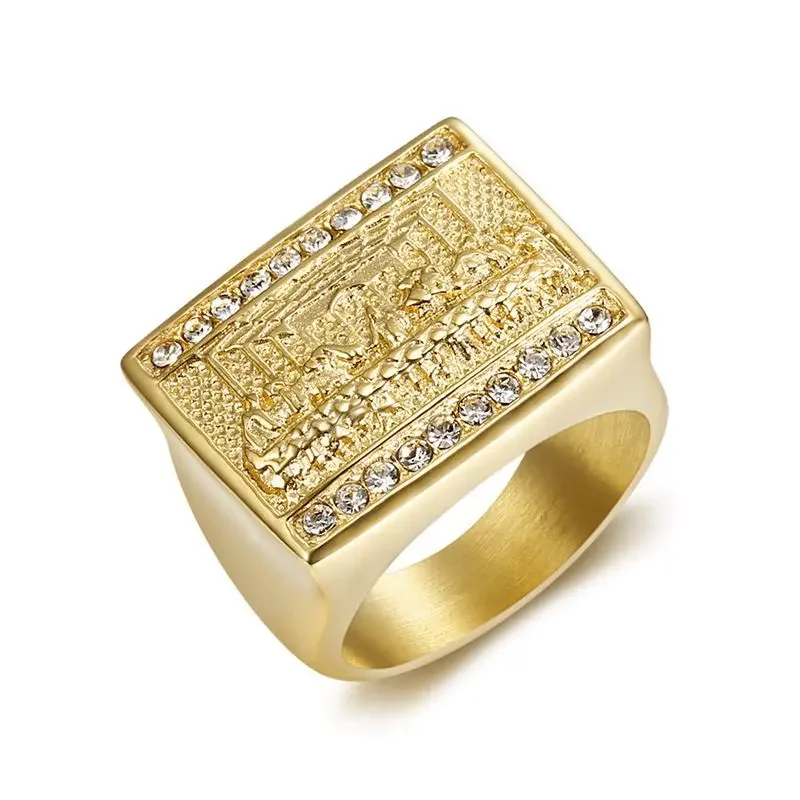 New Arrival Hip hop Unisex High Quality Gold/silver color Vinci Jesus Judah Dinner The Last Supper