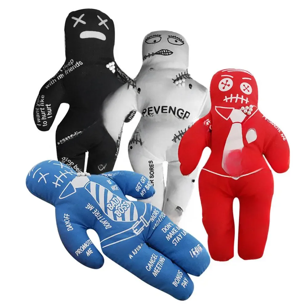 Bad Boss Voodoo Doll Stress Relief Reducer Doll Best Novelty Gift For Pink Elephant Exchange Polyester Doll Holiday Party Gifts