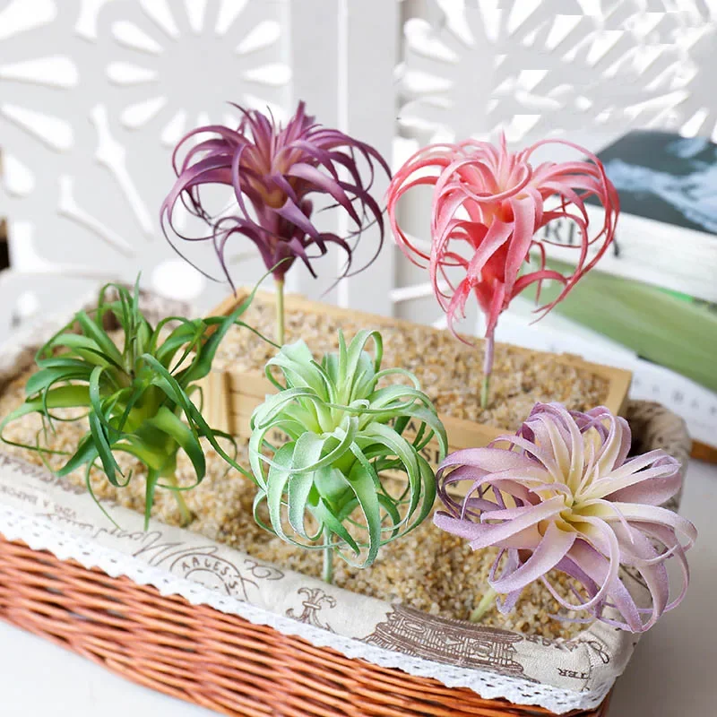 Artificial Pineapple Succulent Air Grass Plants Fake Plastic Flowers Home Green Wall Decoration