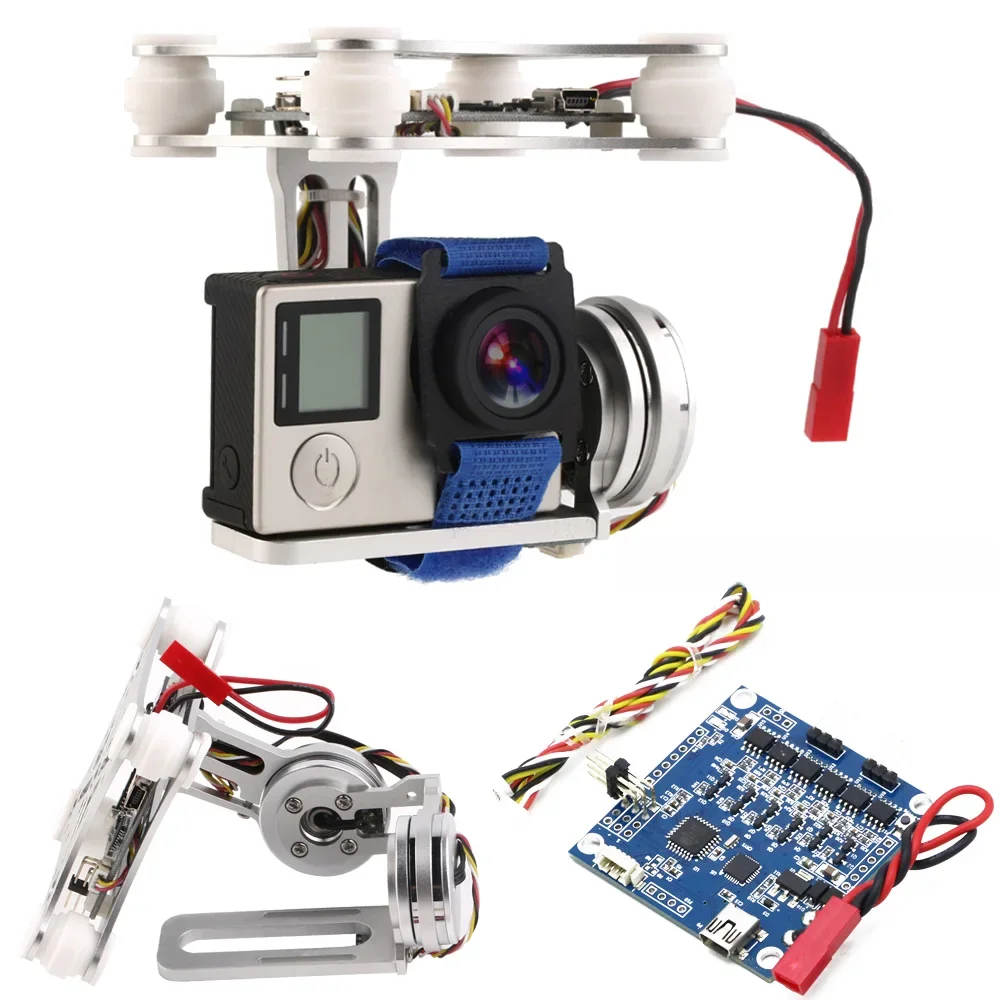 2-Axis Brushless Gimbal Camera Frame(145G) With 2208 Motors+BGC 3.0 Brushless Gimbal Controller For