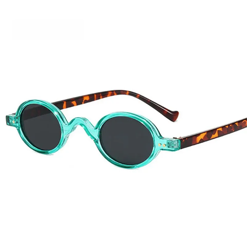 SO&EI Fashion Small Round Sunglasses Women Classic Vintage Steampunk Nail Men Sun Glasses Shades UV400 Oval Female Glasses F