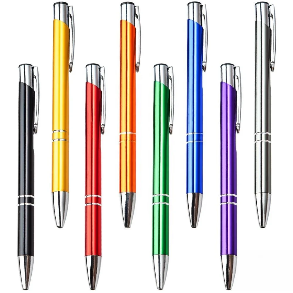 20pcs/lot Hot sell Custom ballopint pen metal ball pen support print logo advertising wholesale