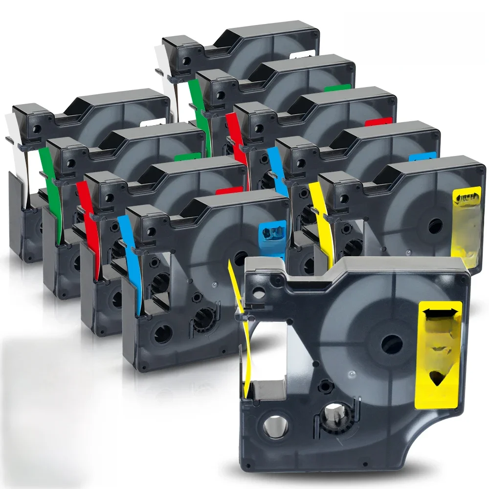 Labelwell 6/9/12mm label for Dymo D1 45013 40913 43613 45018 compatible for Dymo LabelManager 160 280 LabelPoint 100 label maker