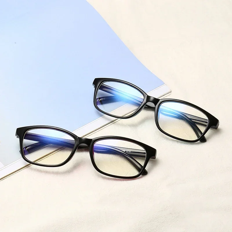 Fashion Vintage Refractive Myopia Glasses Women Men Short-sight Eyewear Black Frame-1.0 -1.25 -1.50