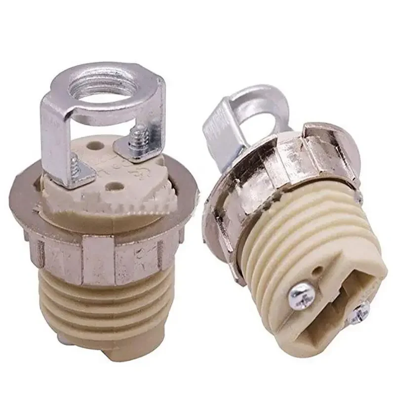 Ceramic lamp holder Lights Lighting Accessories Lamp Bases G9 Halogen lamp holder with metal Outer ring Lamp Converter casquillo
