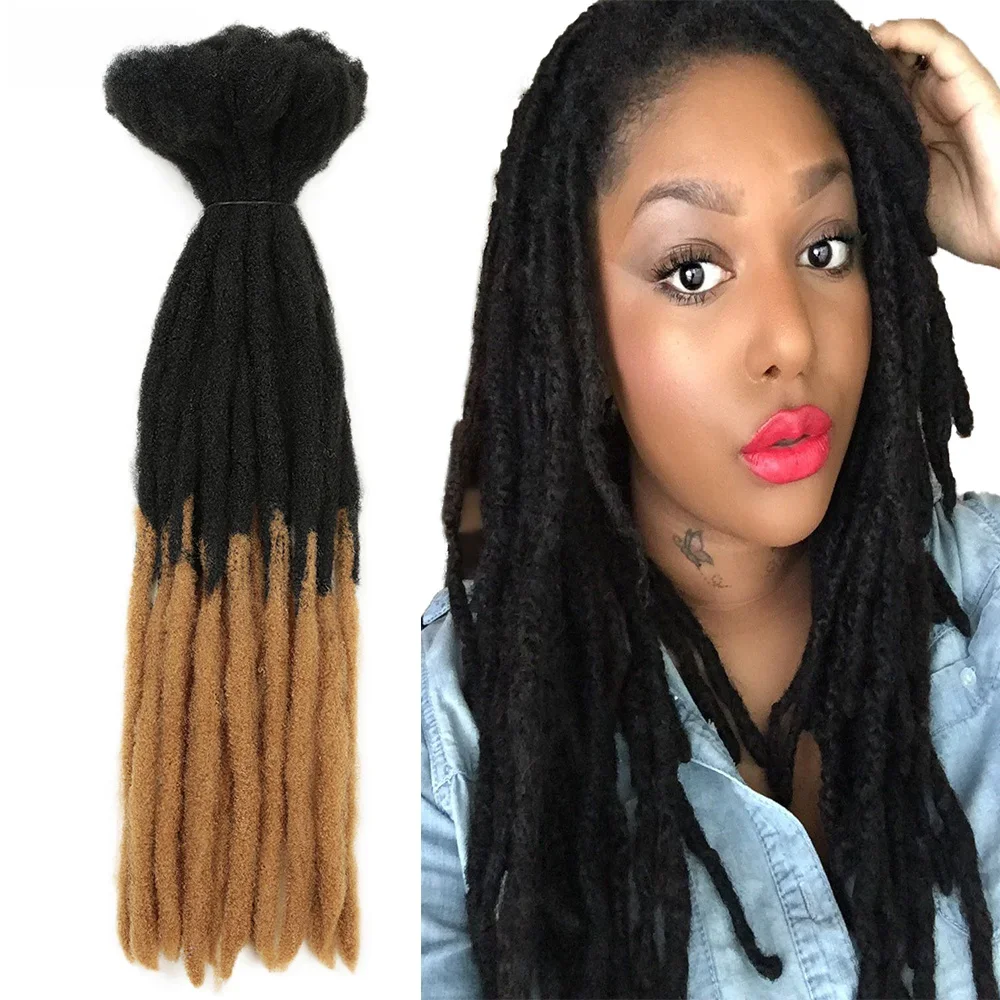 22inch Dreadlocks Crochet Hair Braids Synthetic  Omber Braiding Wigs Extension Reggae Hip Hop For