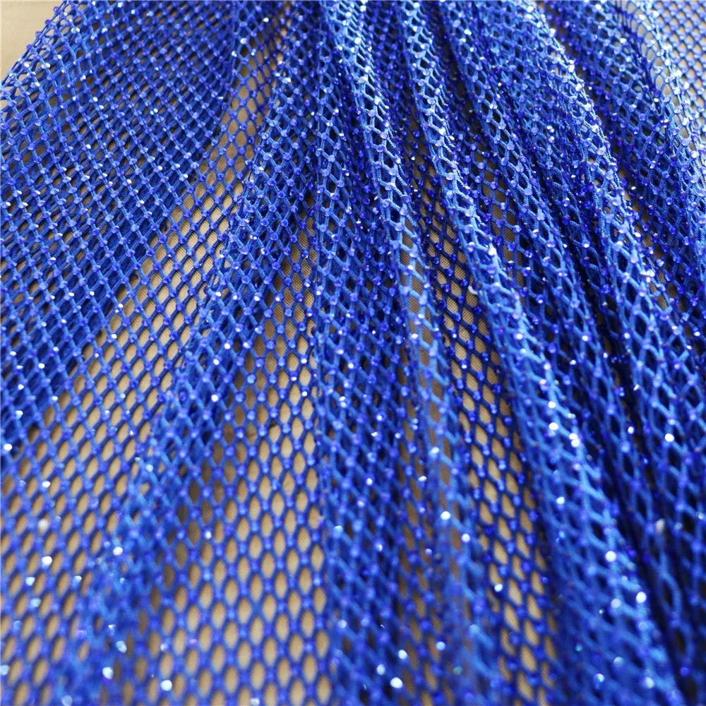 SS10 Crystal DIY Rhinestone Mesh Fabric Sewing Ribbon Net Lace Fabric With twinkle Stones Many Colors 1 meters