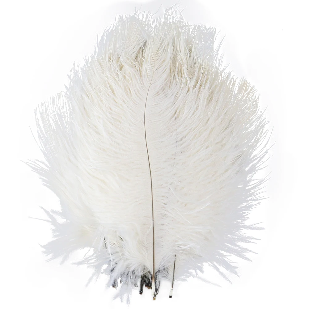 10pcs White Ostrich feather for Crafts 10-15cm Wedding Party home Decoration Natural feathers