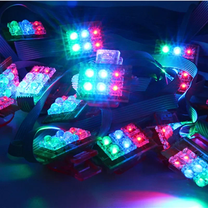 free shipping diy led kite flying 56pcs led lamp shinning hang on kites for adults outdoor toys cerf
