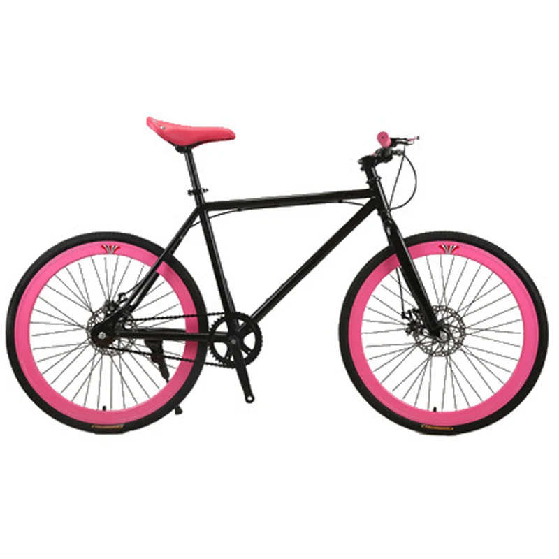 Rear riding is the brake bicycle DM-26SF30D, single speed, high carbon steel frame, adult student