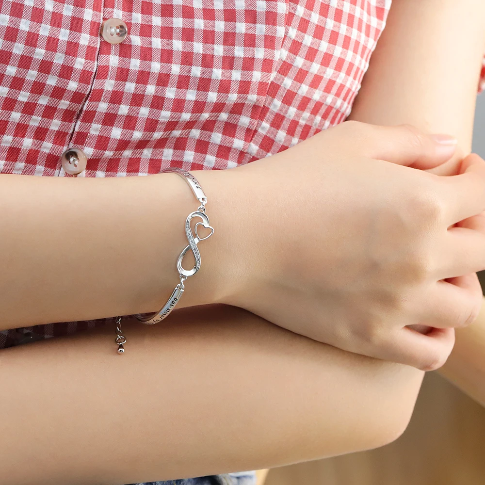 Friendship Bracelet Not Sister by Blood But Sister by Heart Jewelry Friend Sister Bangle Bracelet