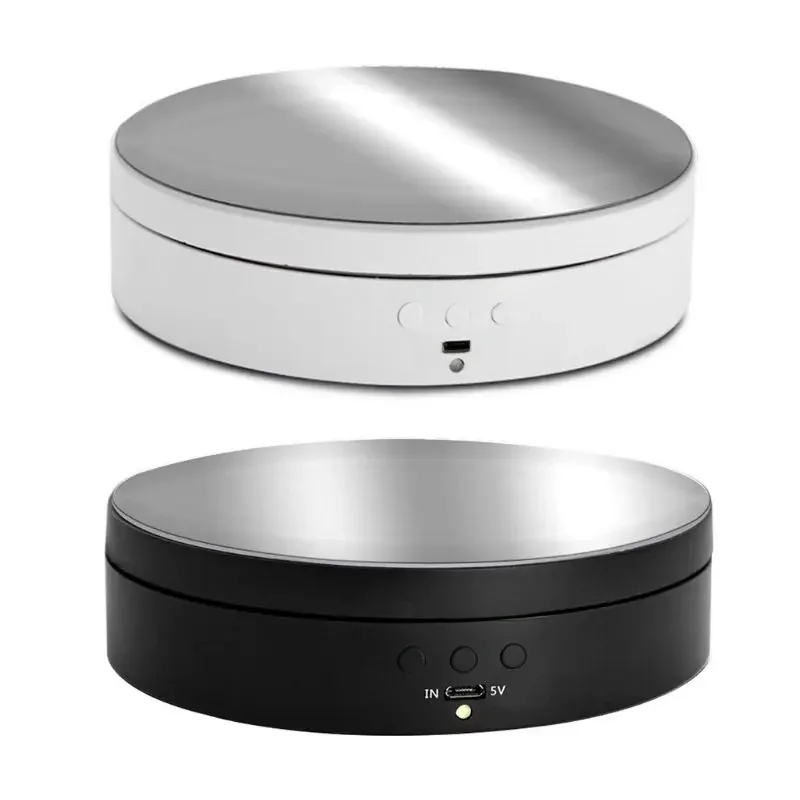 High Power Electric Rotating Mirror Jewelry Display Stand Base Jewelry Organizer Turntable Jewellery Packaging Display Jewelry