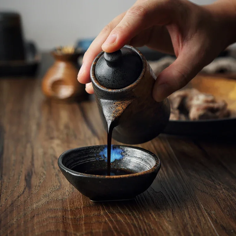 Chinese Retro Restaurant Seasoning Can Soy Sauce Bottle Toothpick Holder Pepper Bottle