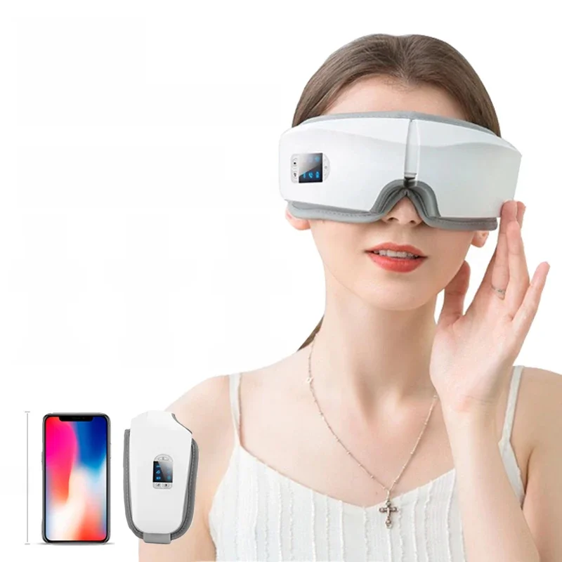 Eye Massager 4D Smart Airbag Vibration Eye Care Instrument Hot Compress Bluetooth Eye Massage