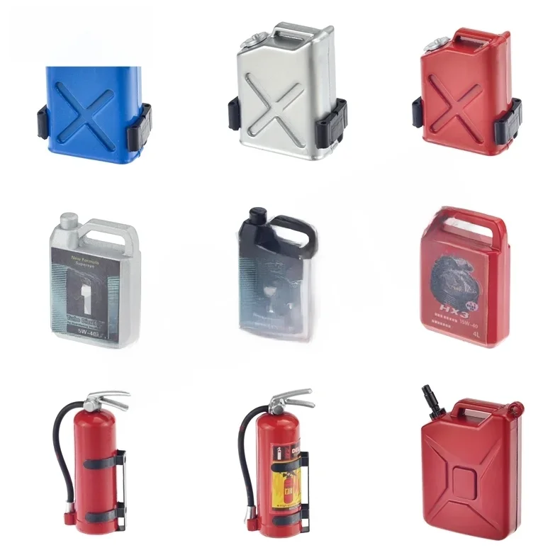 Tank Motor Oil Box Fire Extinguisher For 1/10 RC Crawler Car TRX4 TRX6 G63 G500 D90 Axial Scx10 III