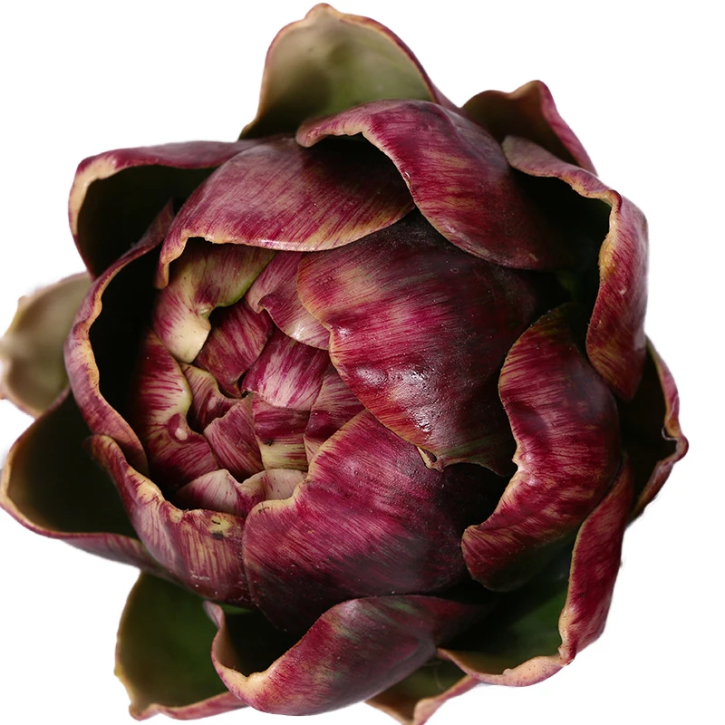 Meldel Artificial plant artichoke plastic flower pineapple head small bonsai succulent plant home