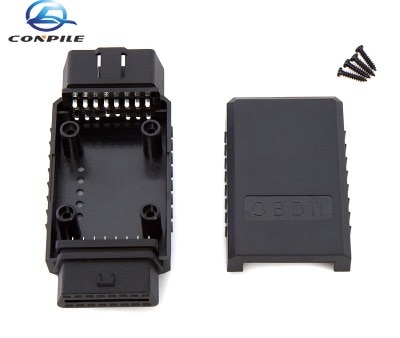 1pc 12V Automobile OBD2 male to female housing one to one extension plug assembled removable