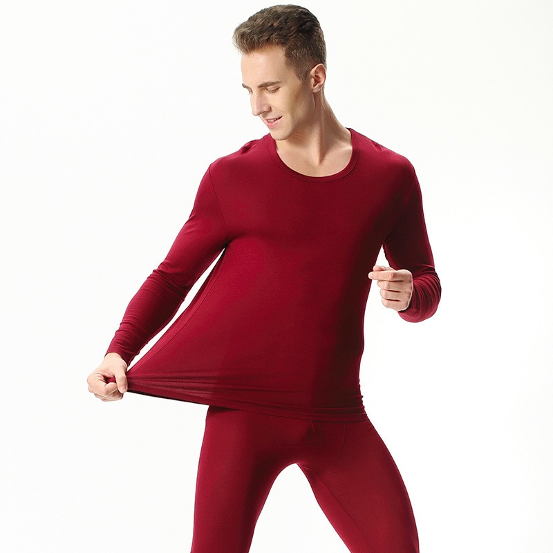 8XL 9XL Big Size Men's Long Johns Modal Cotton Thermal Underwear Suit Elastic Slim Warm Clothes Autumn Winter Thermo Underw