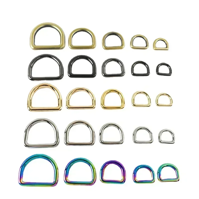 10pcs Meetee 10-50mm O D Ring Metal Buckles Backpack Strap Belt Dog Pet Collar Webbing Clasp DIY Leather Craft Bags Accessories