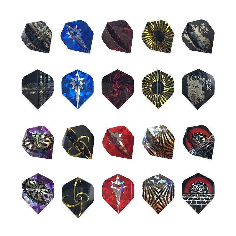 New 30Pcs/sets Professional Accessories Darts Flights Set Ten Colors High Quality Plastic Dart Wing