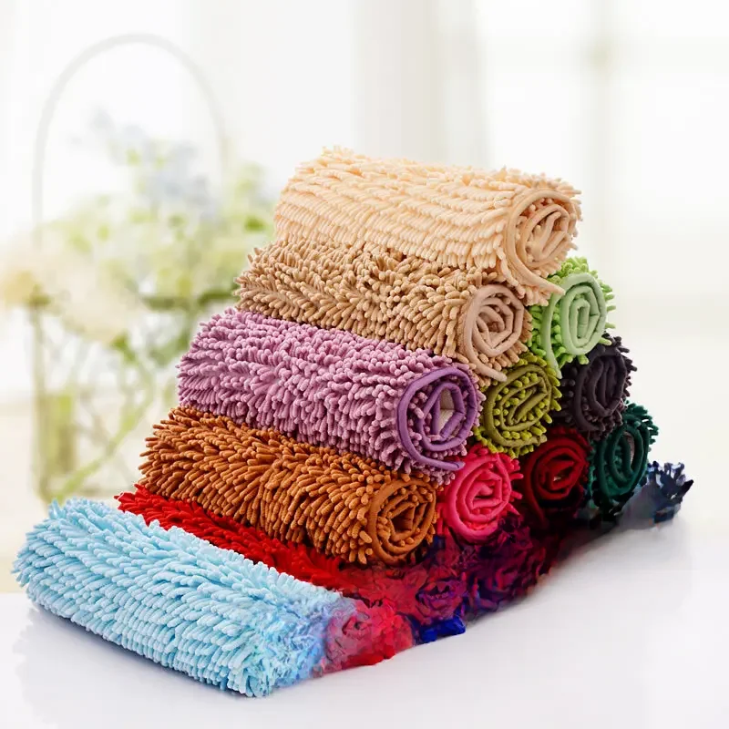 Microfiber Bath Mat Non Slip Bathroom Doormat Soft and Absorption Room Floor Rugs and Carpets