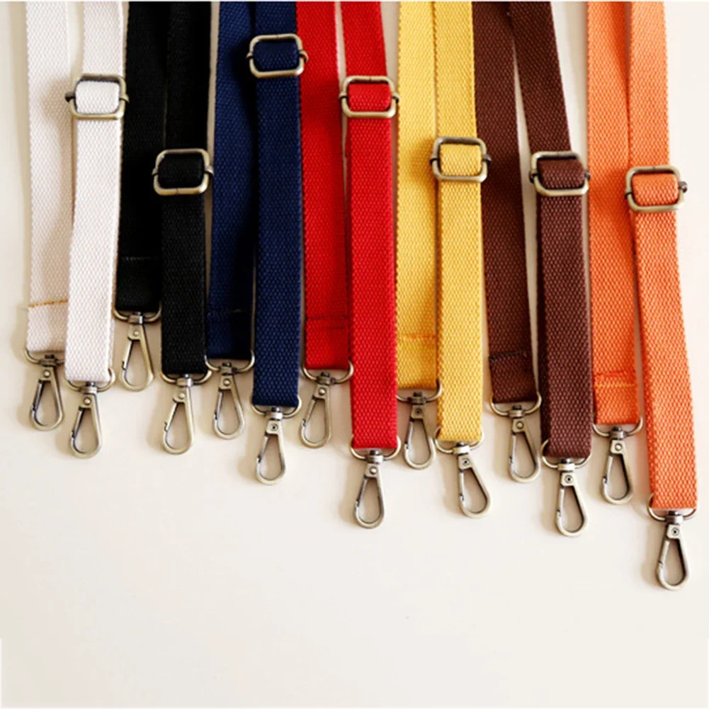130cm Canvas Adjustable Bag Strap Unisex Fashion Replacement Candy Color Bag Shoulder Strap Belts