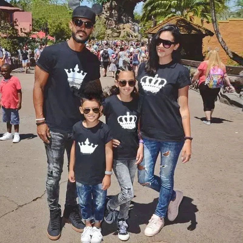 family matching clothes t shirt matching family outfits Father Mother Daughter Son t shirt for