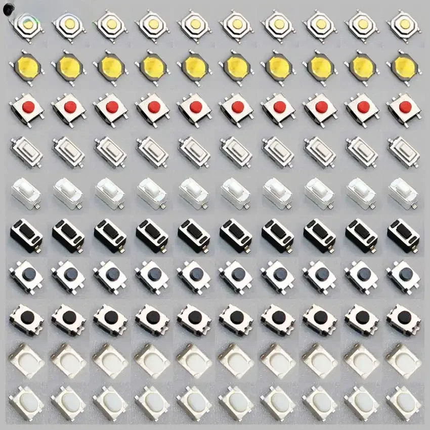 100pcs Car Remote Control Key Touch Switches Tactile Push Button Switches For Hyundai Nissan Honda VW Toyota Kia Peugeot