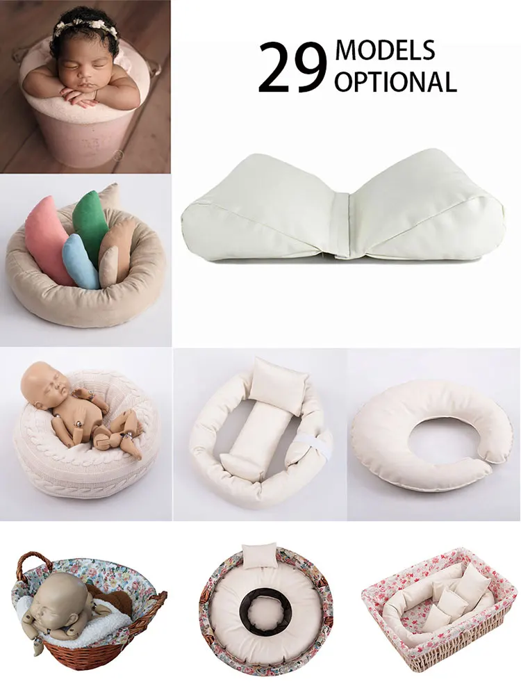 Newborn Photography Props Pillows Basket Filler Photo Shooting Accessories Studio Posing Aid For