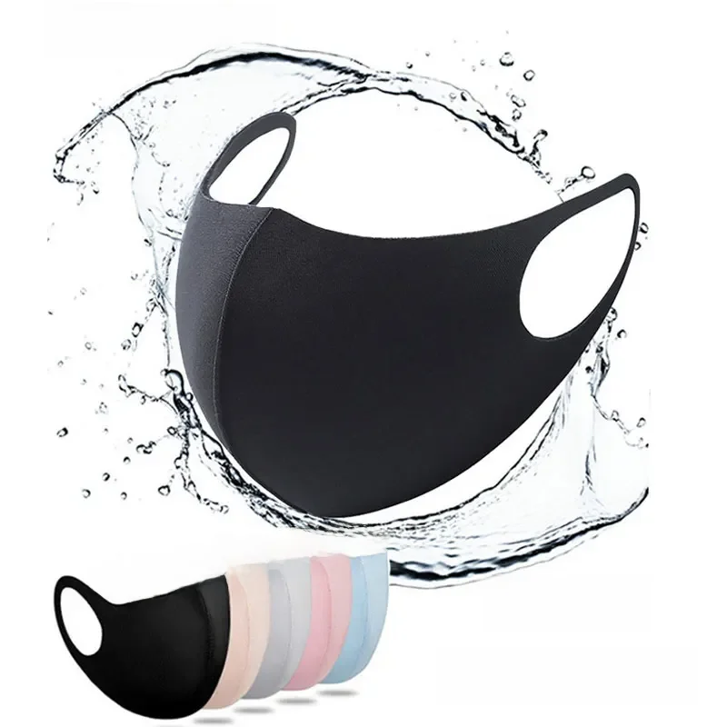 Cool Silk Cotton Face Mouth Mask for Man Woman Washable Reusable Anti Dust Windproof Mouth-muffle