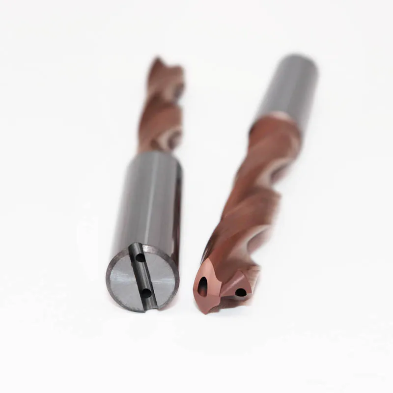 CNC 5D Dia.3.4-20mm Solid Carbide Drill DIN6535HA Coating With Coolant  Drill Bit Wide Variety Of