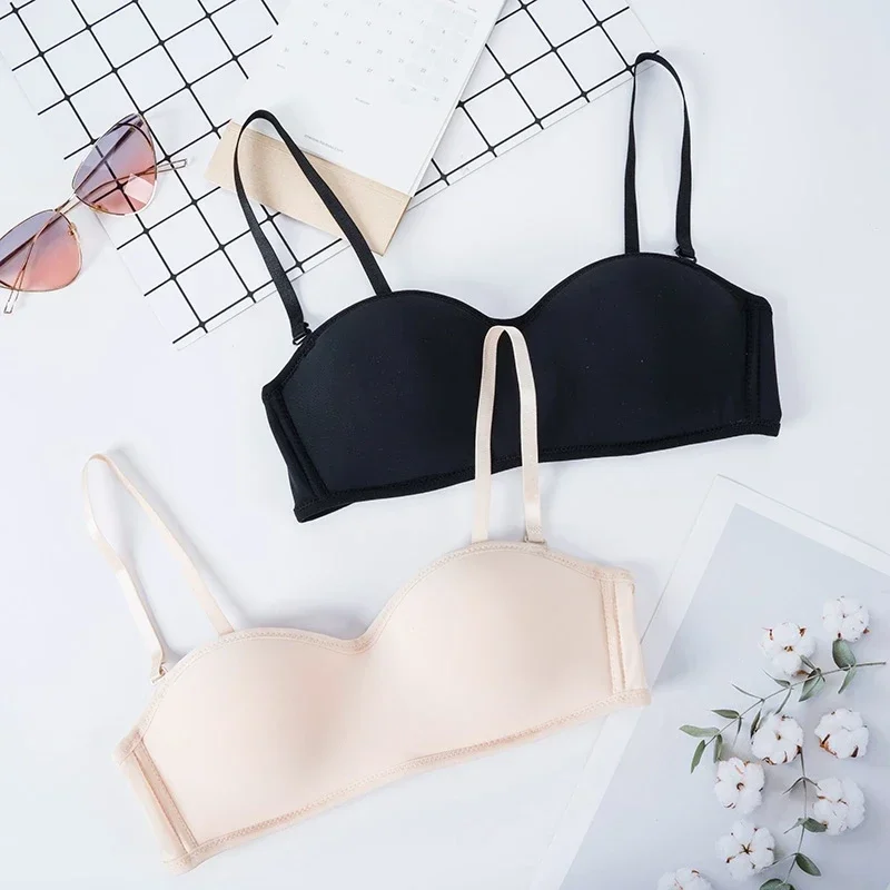 Women Invisible Bra Strapless Bralette 1/2 Cup Women's Underwear Female Seamless Party Wedding Bras