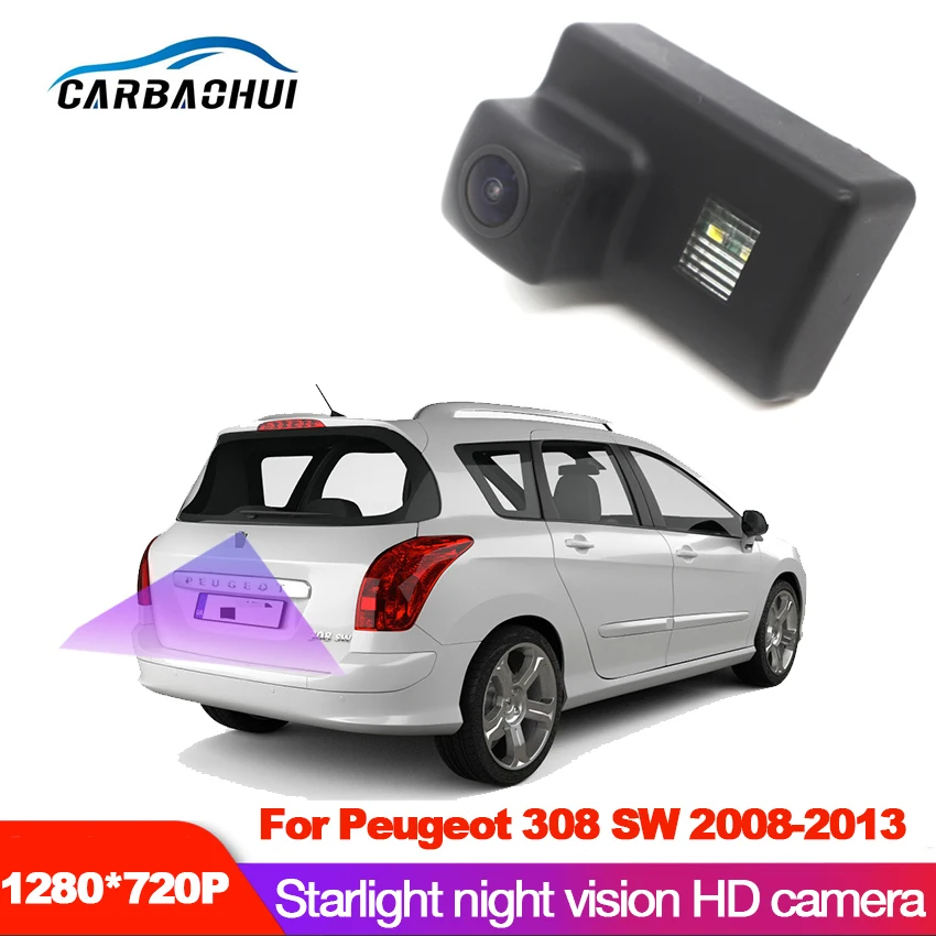 New ! Car Rear View Camera  For Peugeot 308 SW 2008 2009 2010 2011 2012 2013 CCD HD Reverse Parking