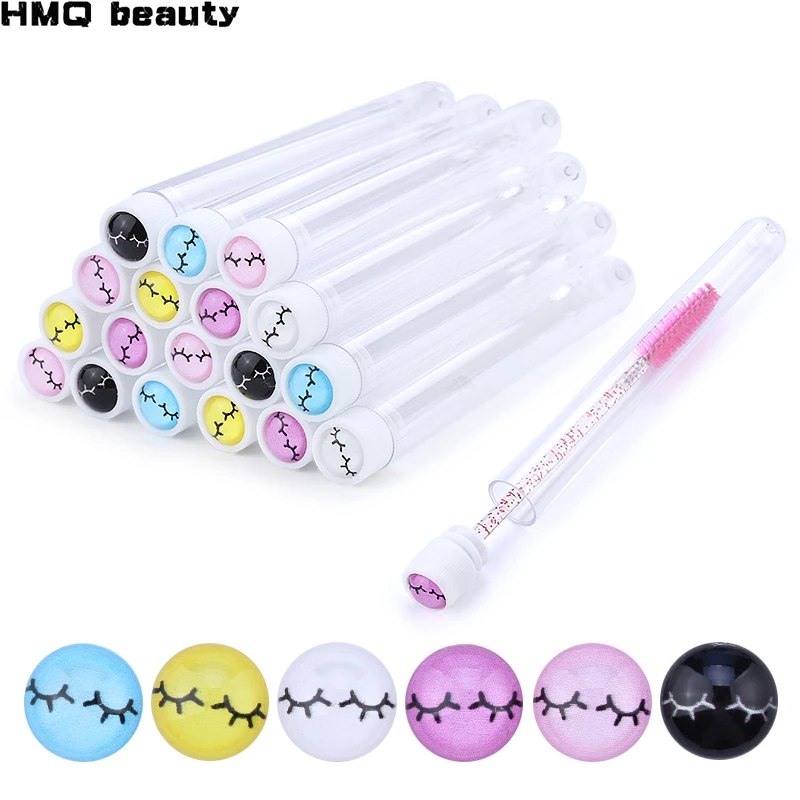 Reusable Eyebrow Brush Tube Disposable Eyelash Brush Eyebrow Brush With New Eelash Resin Drill