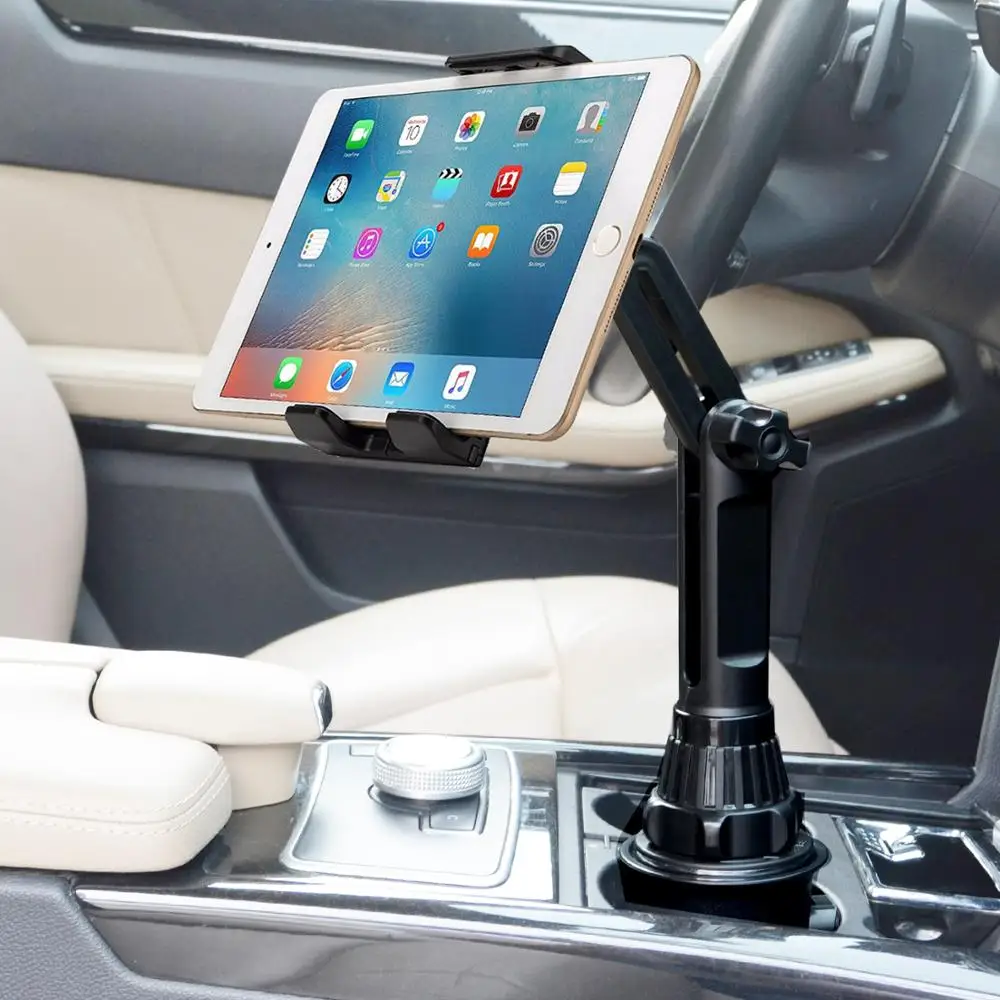 Universal 360 car Cup Holder Tablet Automobile Mount Cradle for Apple IPad Pro 12.9 Air 2019 Mini 4