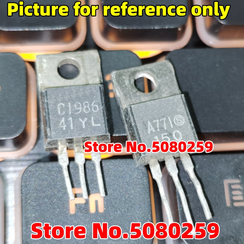 10PCS = (5PCS 2SA771 + 5PCS 2SC1986 ) TO-220 C1986 A771 Original