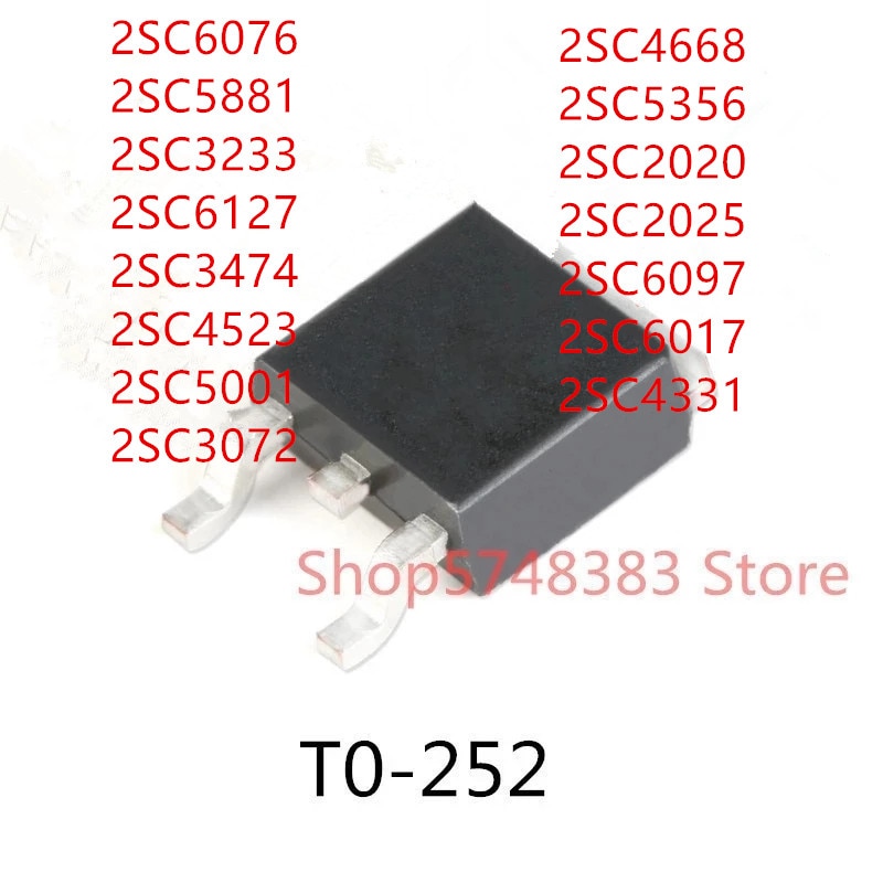 10PCS 2SC6076 2SC5881 2SC3233 2SC6127 2SC3474 2SC4523 2SC5001 2SC3072 2SC4668 2SC5356 2SC2020 2SC2025 2SC6097 2SC6017 2SC4331