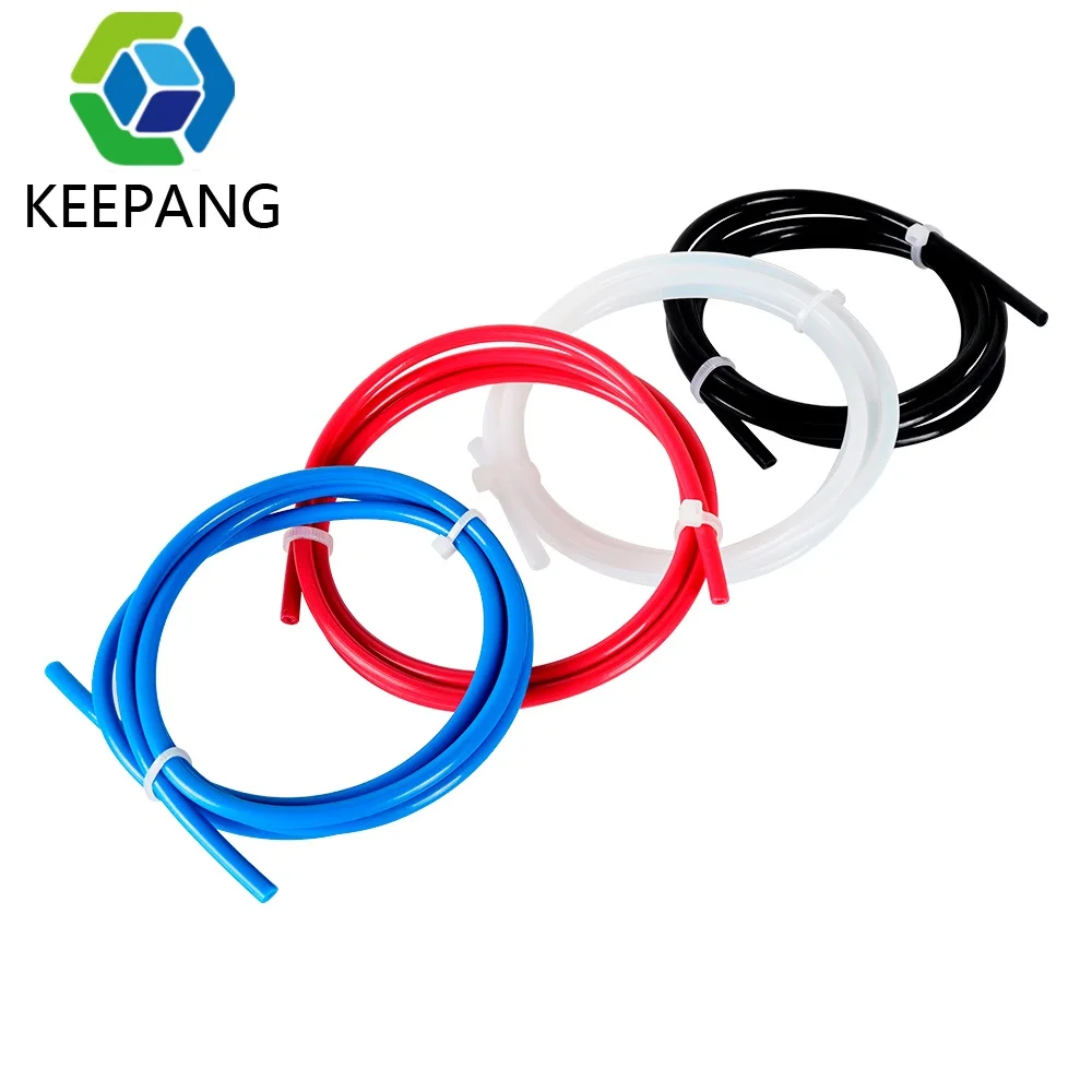 Kee Pang 1M/2M/5M PTFE Tube 2x4 2x3 4x6mm PTFE Tube for 3D Printer Parts Pipe Bowden J-head 1.75mm