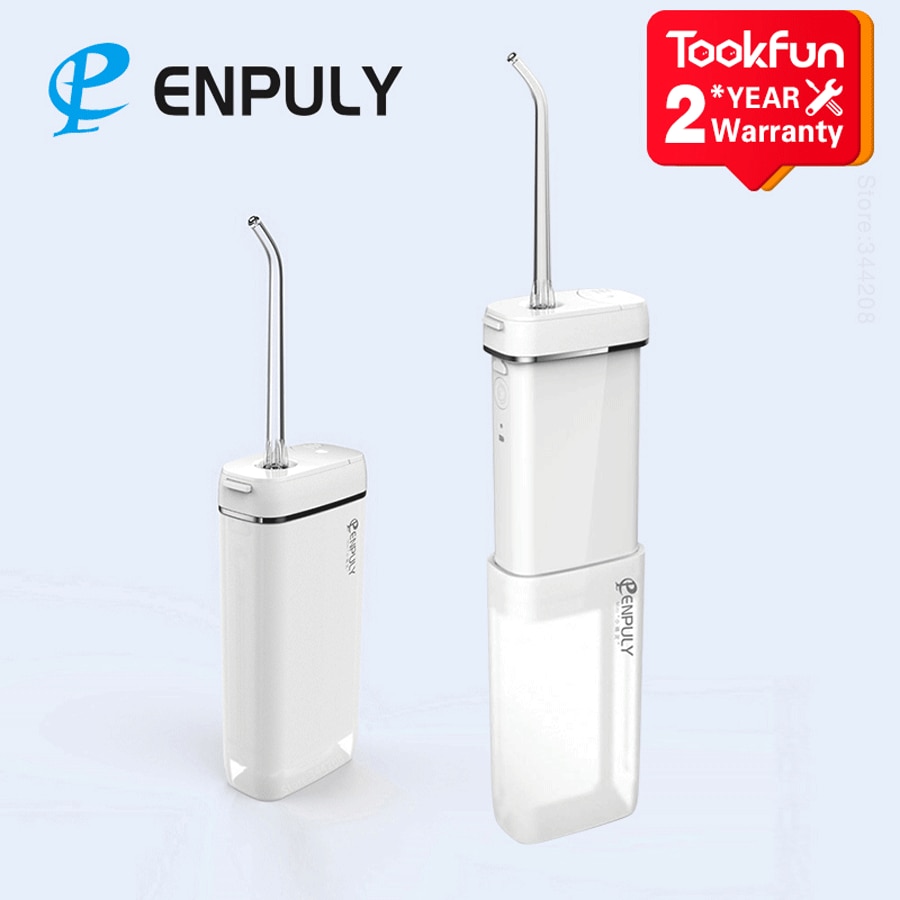 NEW ENPULY Oral Irrigator M6 Plus Portable Dental Water Jet Bucal Ultrasonic For Tooth Cleaner Waterpulse Tooth 140ML Water Tank
