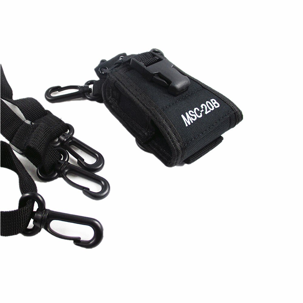 2xMulti-function Radio Nylon Case Bag Pouch Holster Holder MSC-20B For Kenwood Motorola Baofeng UV82 GT-3 A52 Radio
