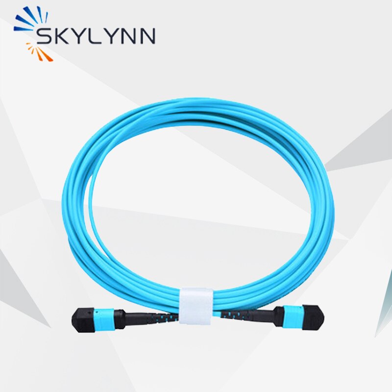 1 PCS /Bag High Density MPO/Female-MPO/Female 12 Core OM3 Polarity A/B/C Fiber Optic Patch Cord 1M