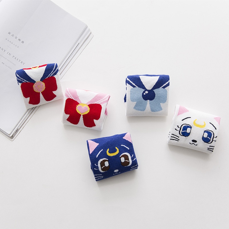 2020 New lady's cotton socks Sailor Girl cartoon boat socks sweet interesting creative breathable family style