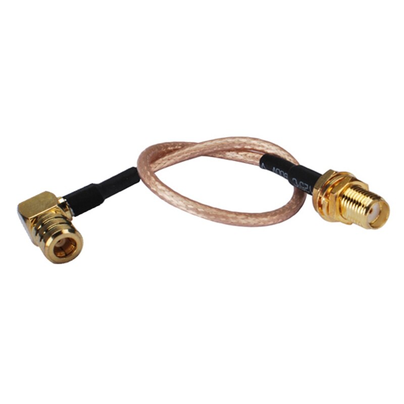 Superbat SMA Female to SMB Male Right Angle Connector for RG316 Custom Cable Assembly