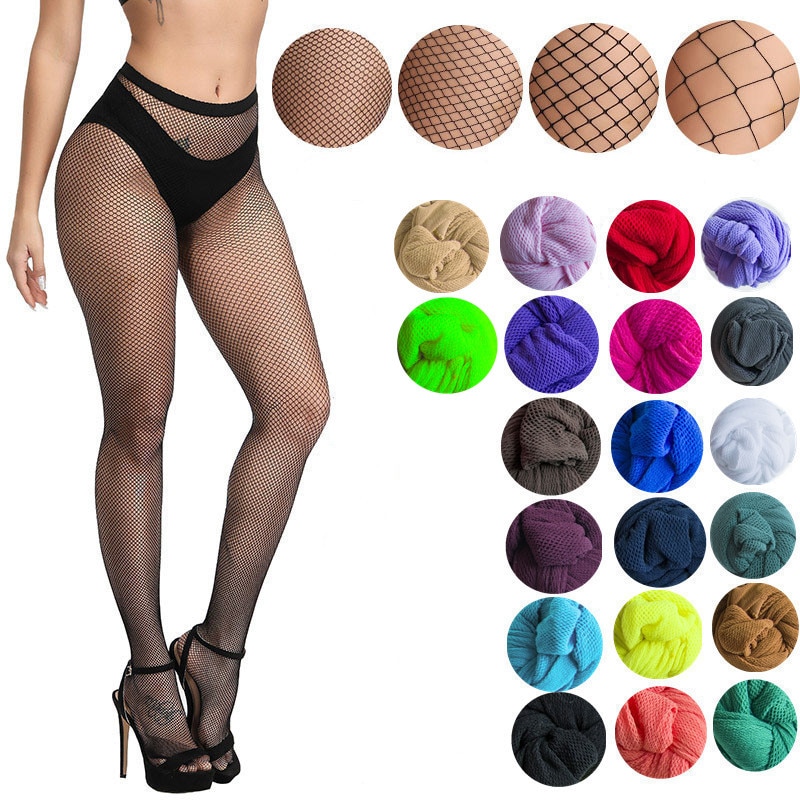 3XL Sexy Fishnet Tights Women Mesh Stockings Hollow Out Women Fish Net Pantyhose Club Party Hosiery Female Lolita White Stocking