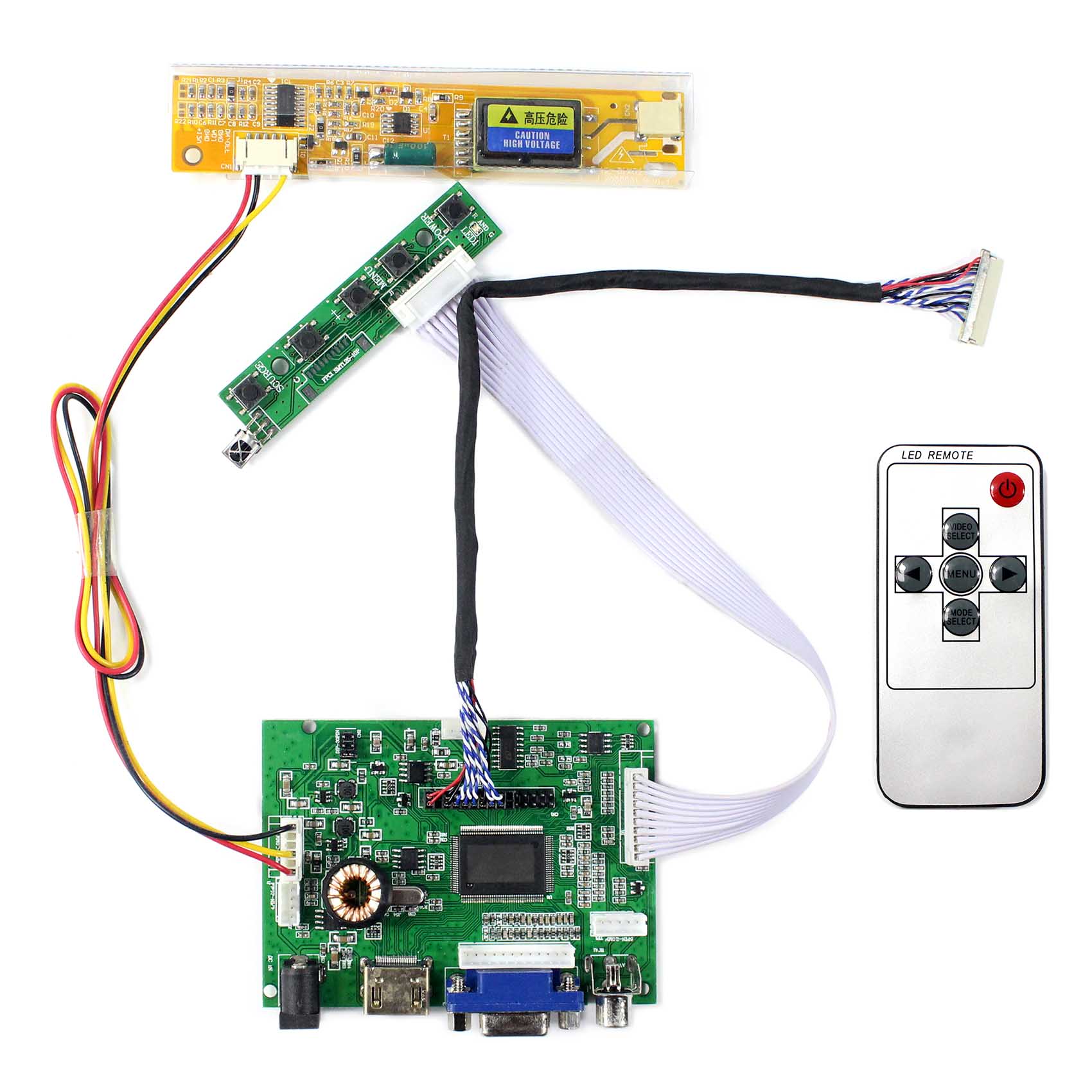Fit To LP121X04 C2K2 1024x768 LCD Screen HD MI VGA AV LCD Controller Board