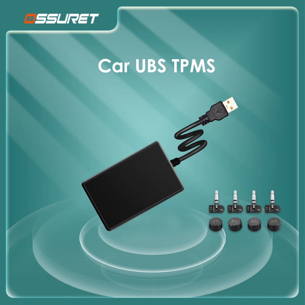 OSSURET Car USB TPMS (Tire Pressure Monitoring System) for Android Multimedia Player Navigation