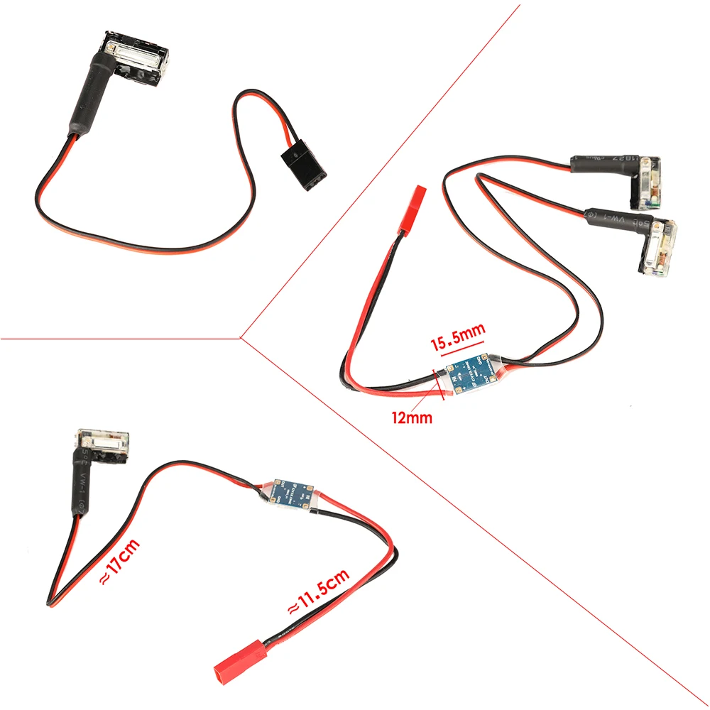 Lightweight Xenon Night Strobe Flash Light Flicker Lamp 5V or 6V~26V input for RC plane Multicopter