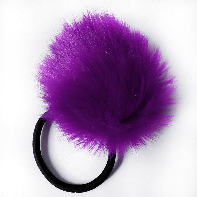 2pcs/lot Cute Big Pompon Hair Bands Fur Ball Pom Girls Children Elastic Hair Bands Ponytail Holder Rubber Bands Hair Accessories